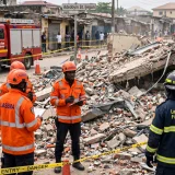 Worker Trapped as Building Collapses in Lagos Demolition Accident