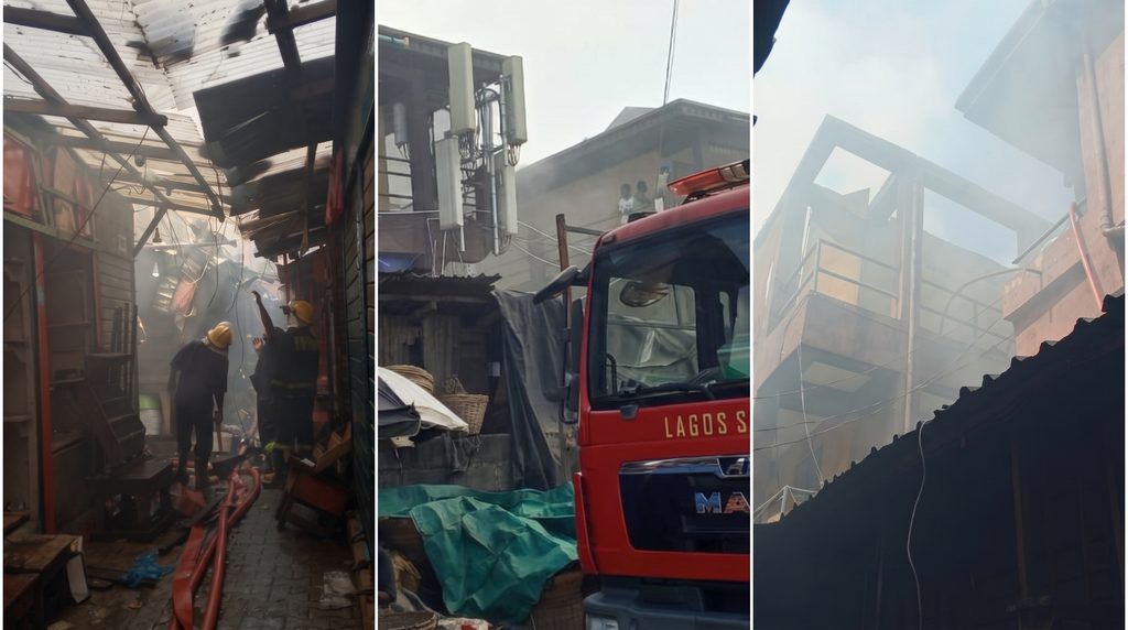 Fire Guts Section of Folashade Tinubu Ojo Market in Ebute-Ero, One Injured